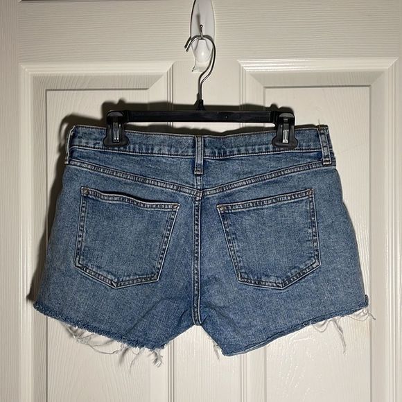 GAP cut offs jean shorts with rainbow embroidery size 28 - Picture 3 of 7